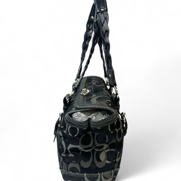 Coach Chelsea Optic Signature Jacquard Leather Shoulder Bag - Picture 5 of 10